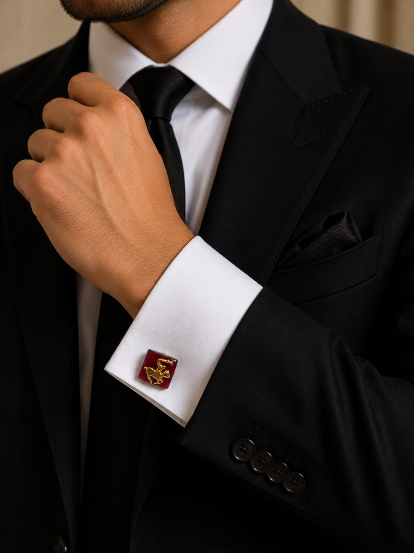 Crimson Polo Heritage Cufflinks