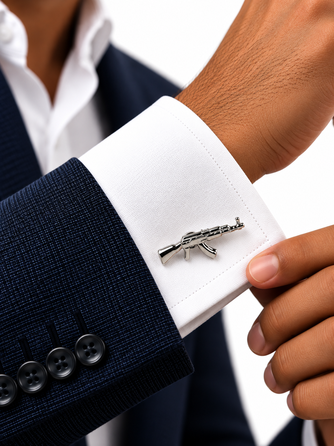 Silver Marksman Cufflinks