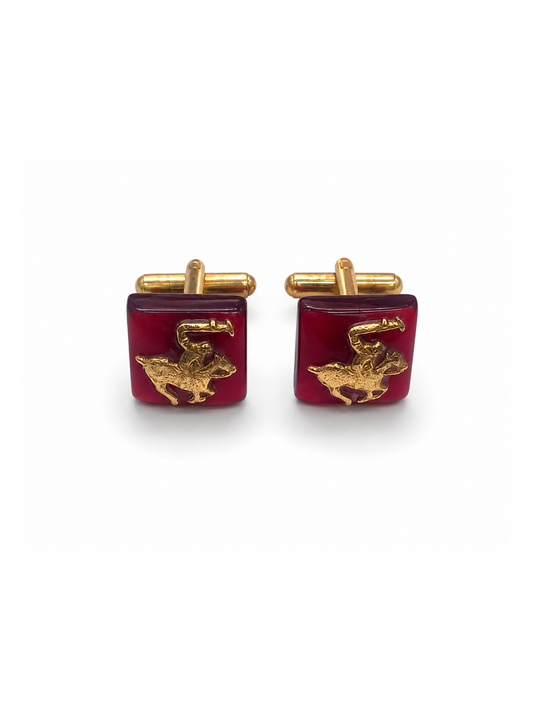 Crimson Polo Heritage Cufflinks