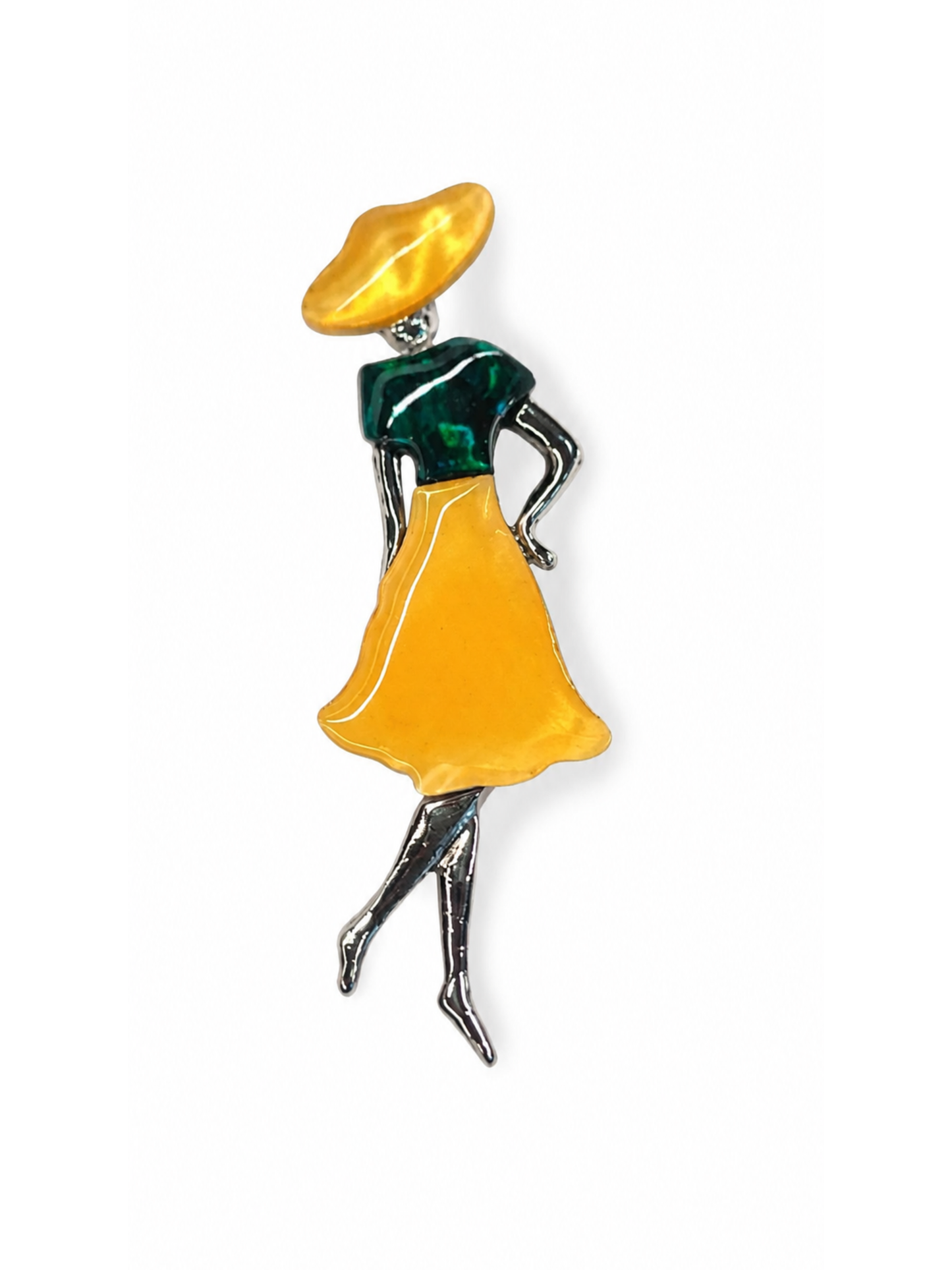 Golden Muse Brooch