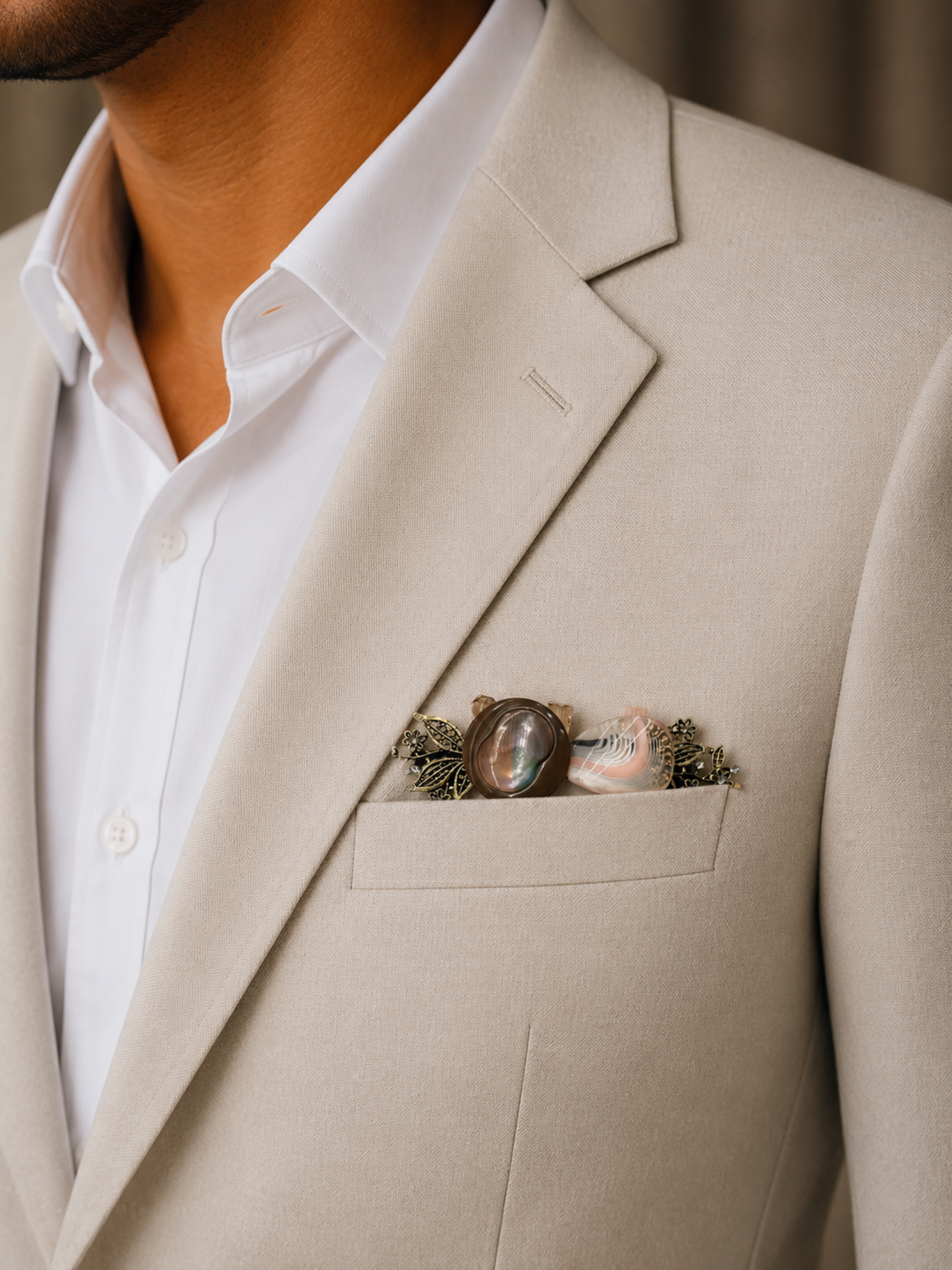 Desert Pearl Pocket Pin