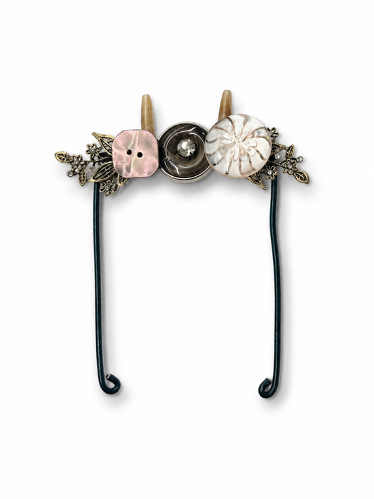 Blush Ivory Bloom Pocket Pin