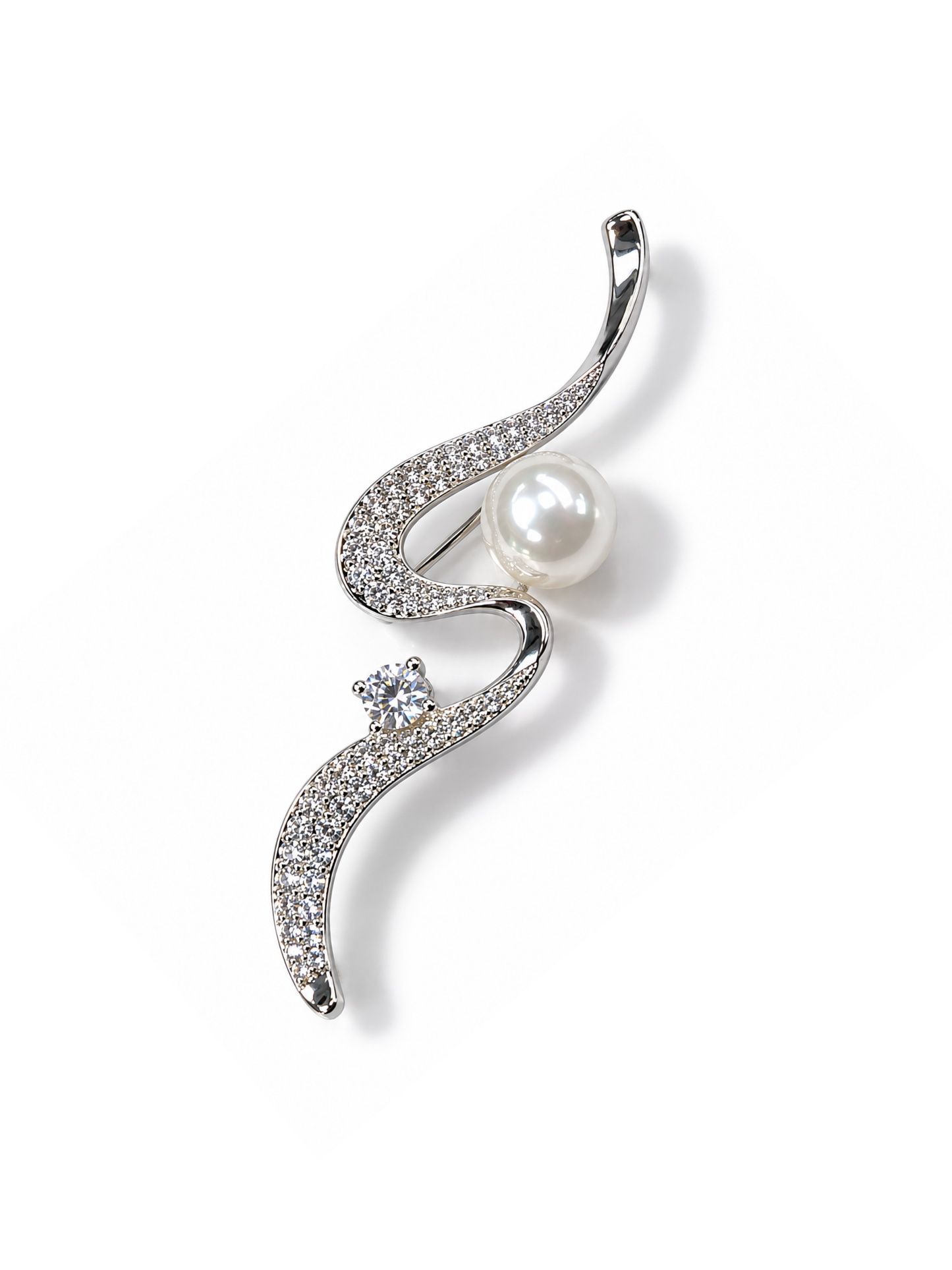 Pearl Luxe Wave Brooch
