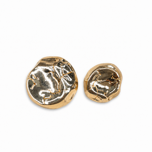 Crushed Gold Buttons