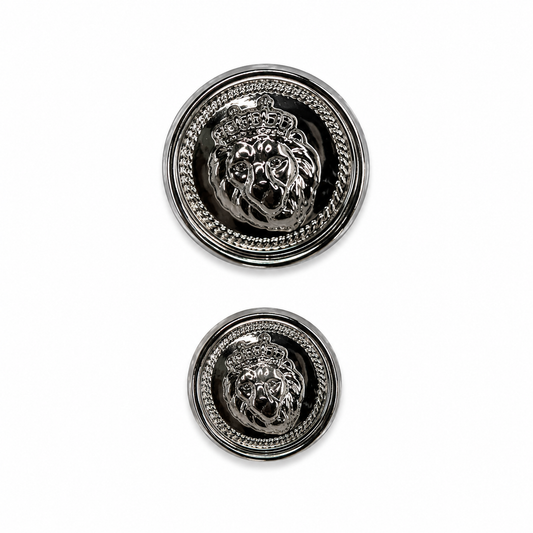 Regal Silver Crest Buttons