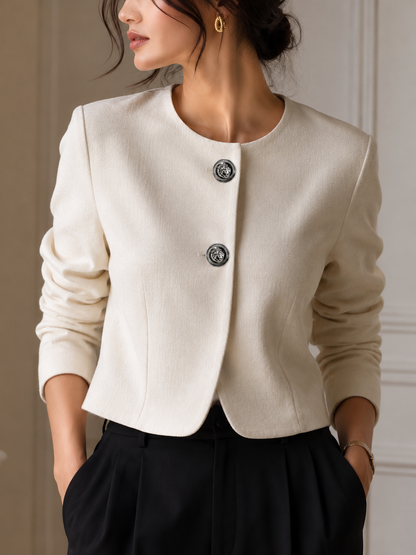 Regal Silver Crest Buttons
