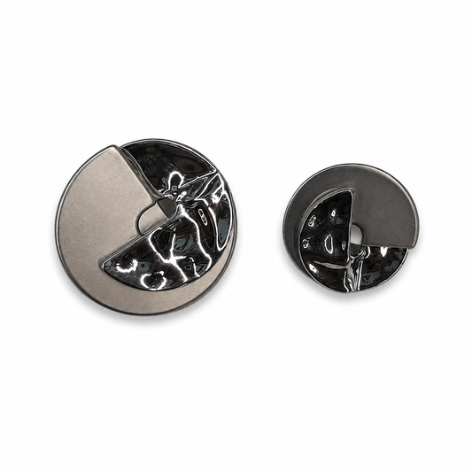Sculpted Silver Buttons