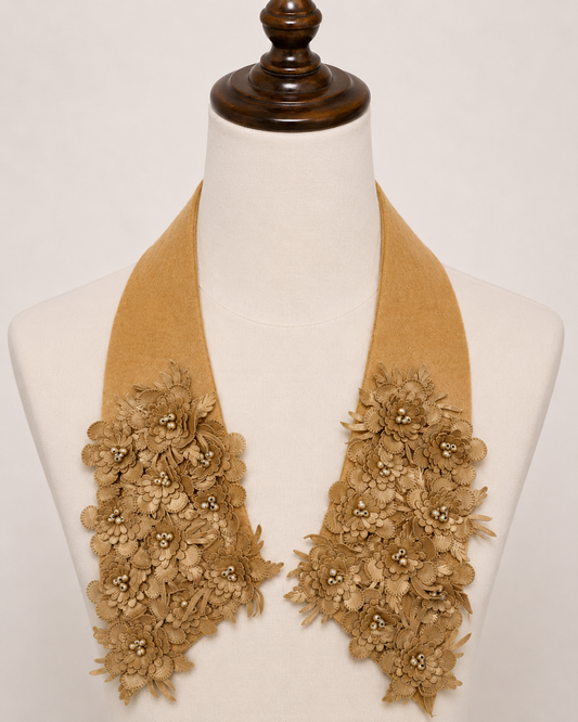 Golden Bloom Statement Collar