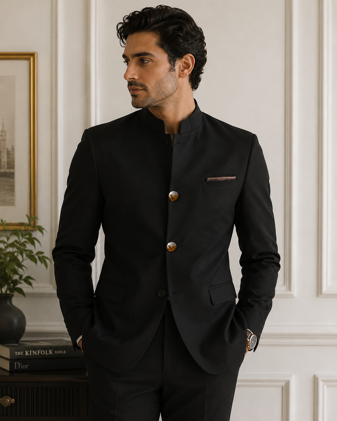 Luna Leopard Accent Buttons