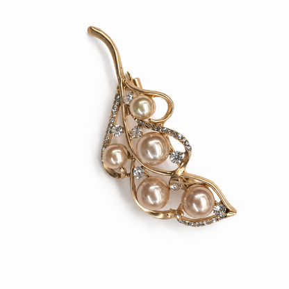 Pearl Crest Brooch