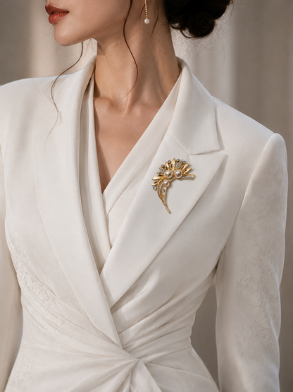 Pearl Bloom Brooch