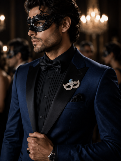 Midnight Masquerade Brooch