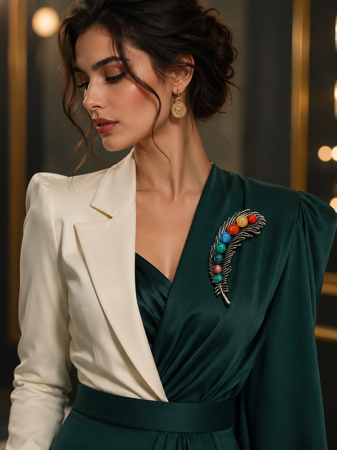 Blue Petal Luxe Brooch