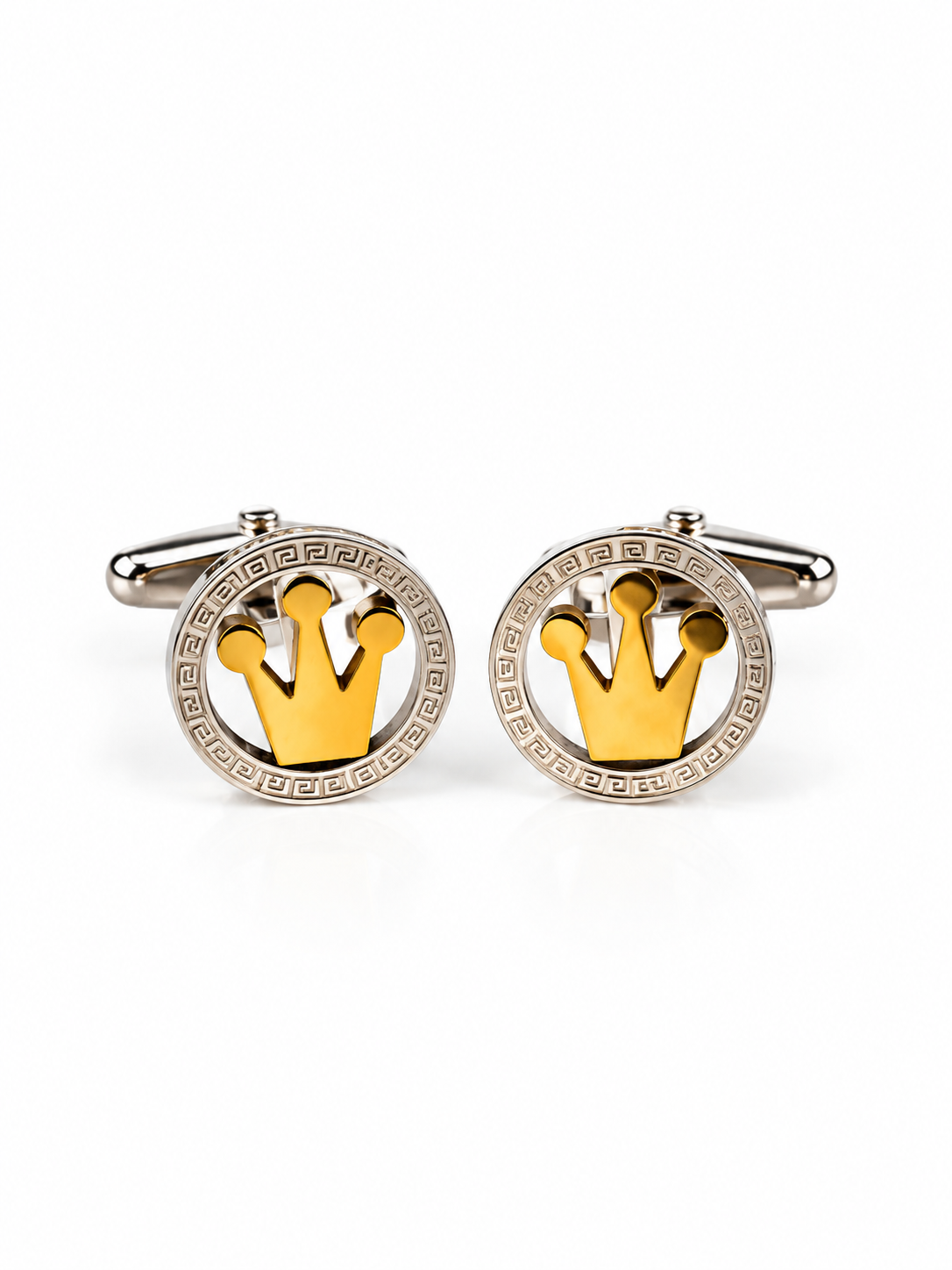 Regal Crown Gold Cufflinks